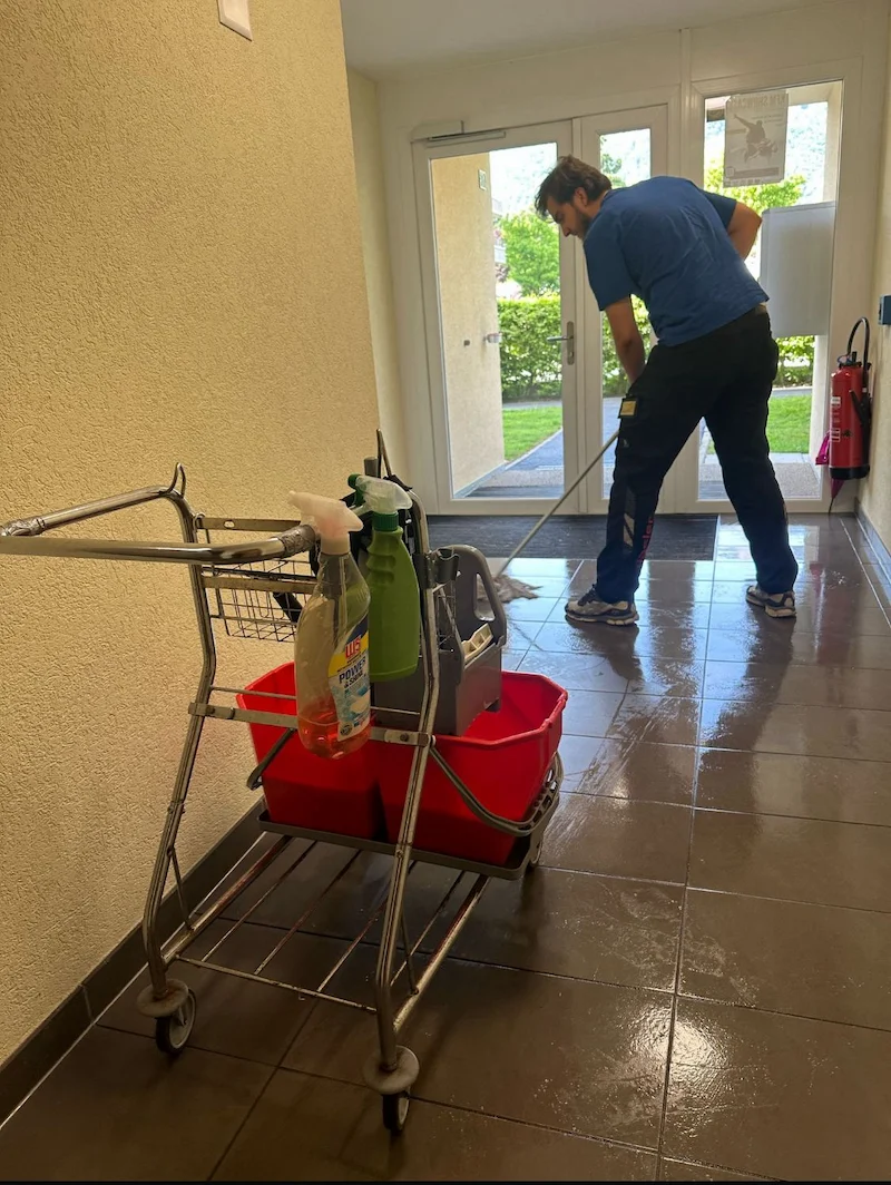 Nettoyage de parties commune d'immeuble